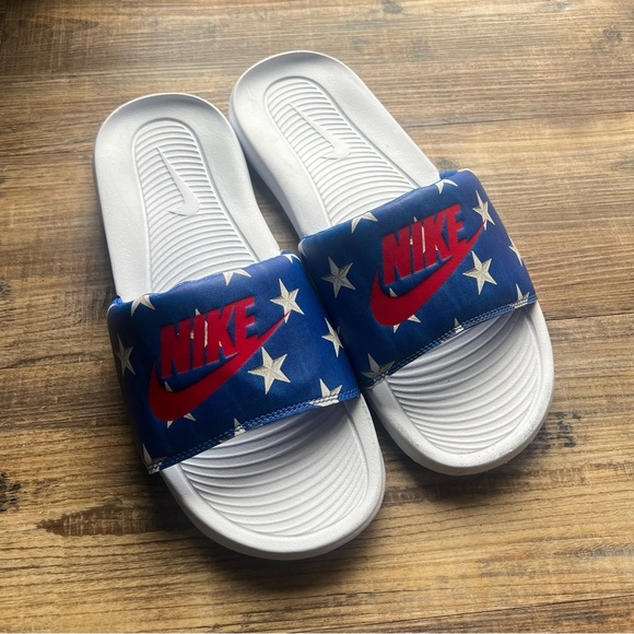 Nike Mens Victori Stars Slides Sandals Flops Slippers Shoes Size 11 - Picture 1 of 7